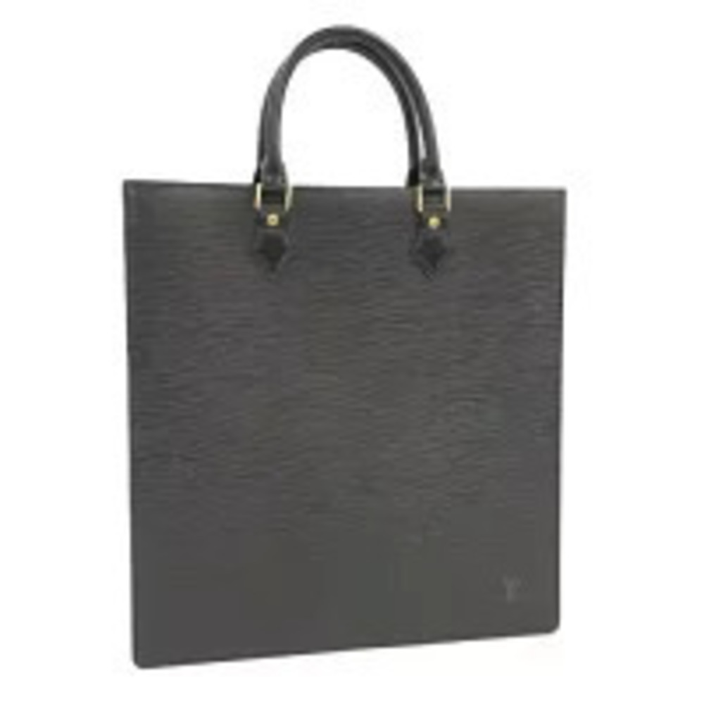 LOUIS VUITTON Sac Plat Tote Bag Epi Leather Noir Black